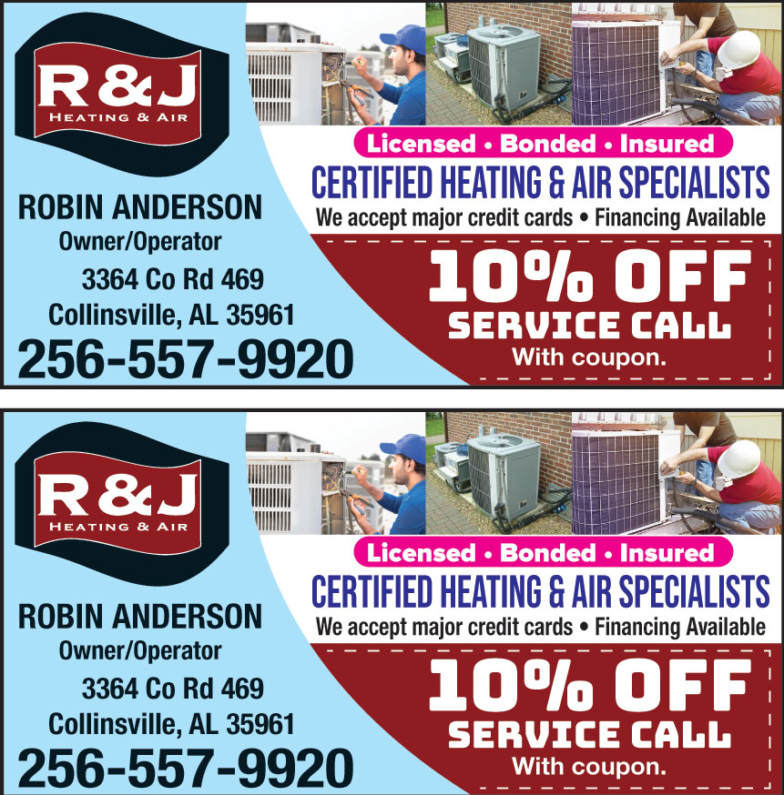 R AND J HEATING AND AIR