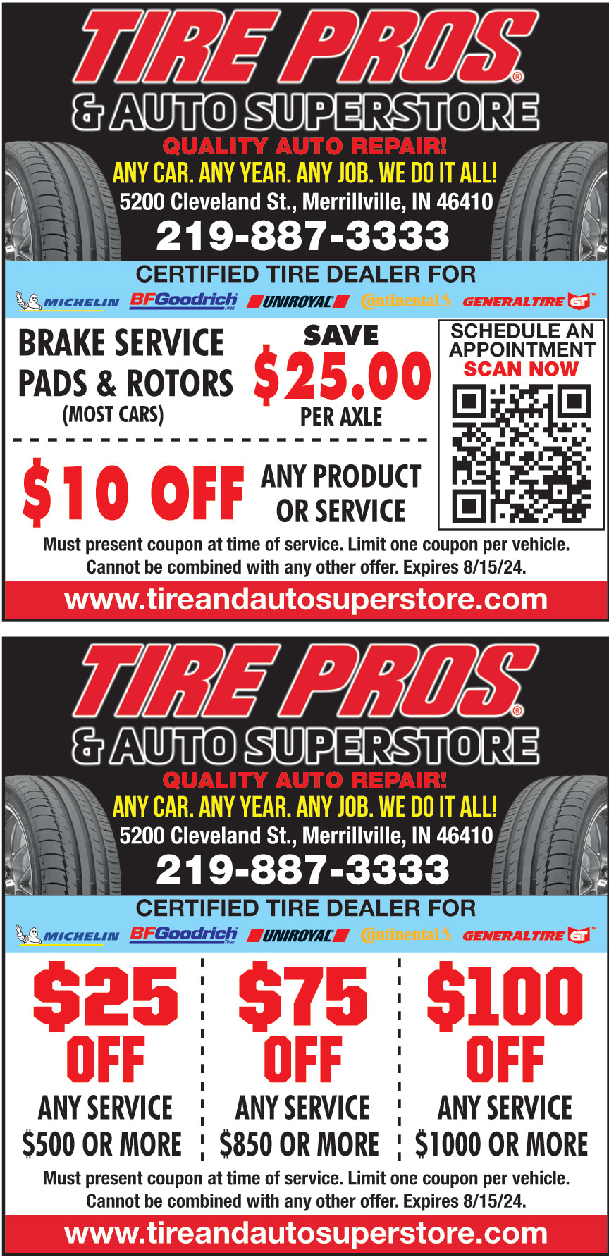 TIRE PROS AND AUTO SUPERS