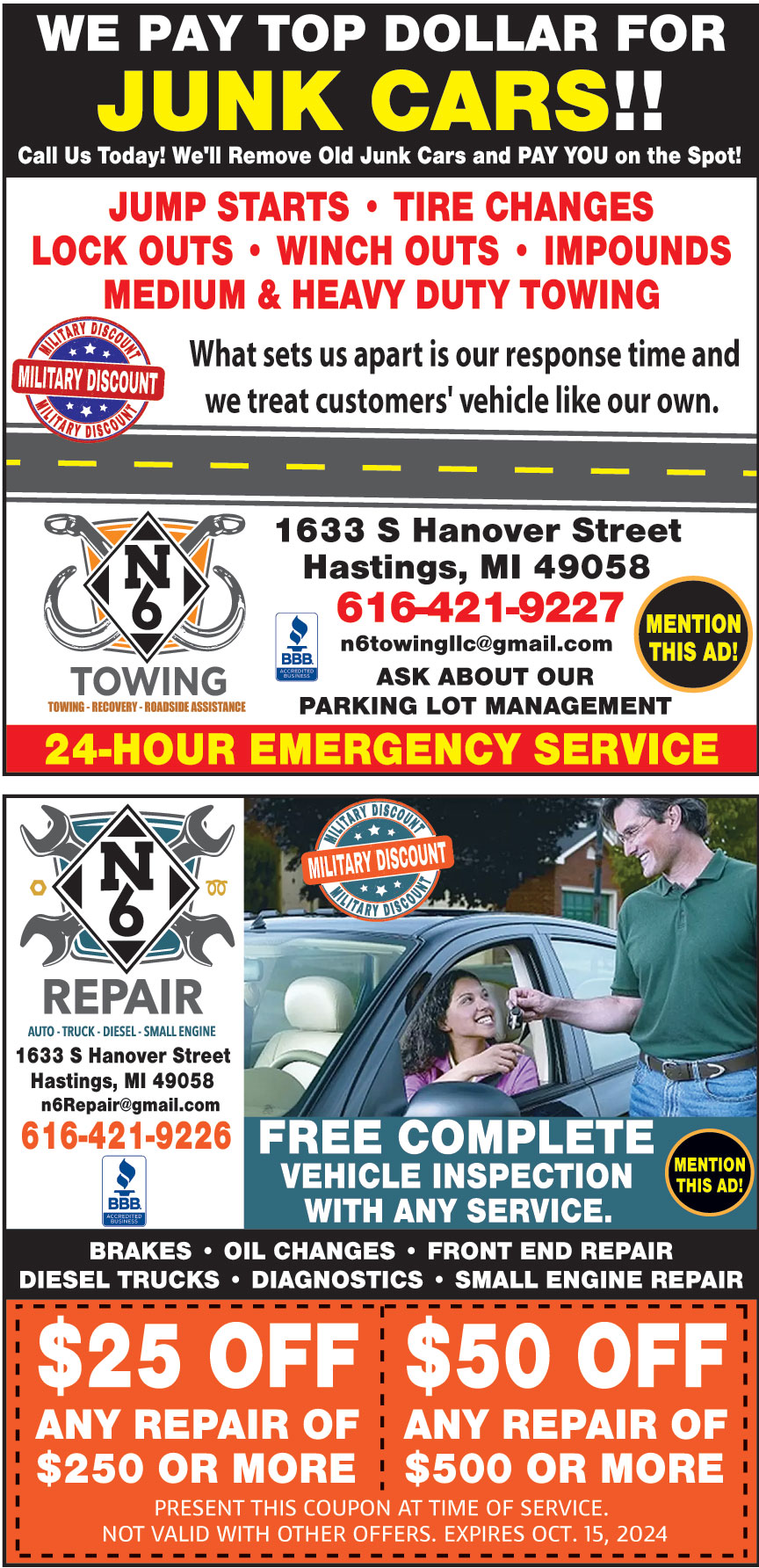 N6 TOWING AND RECOVERY