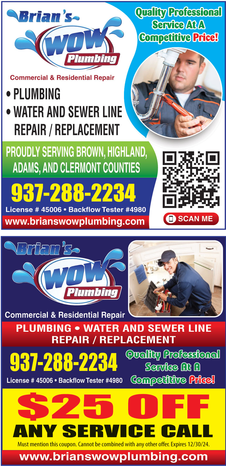 BRIANS WOW PLUMBING