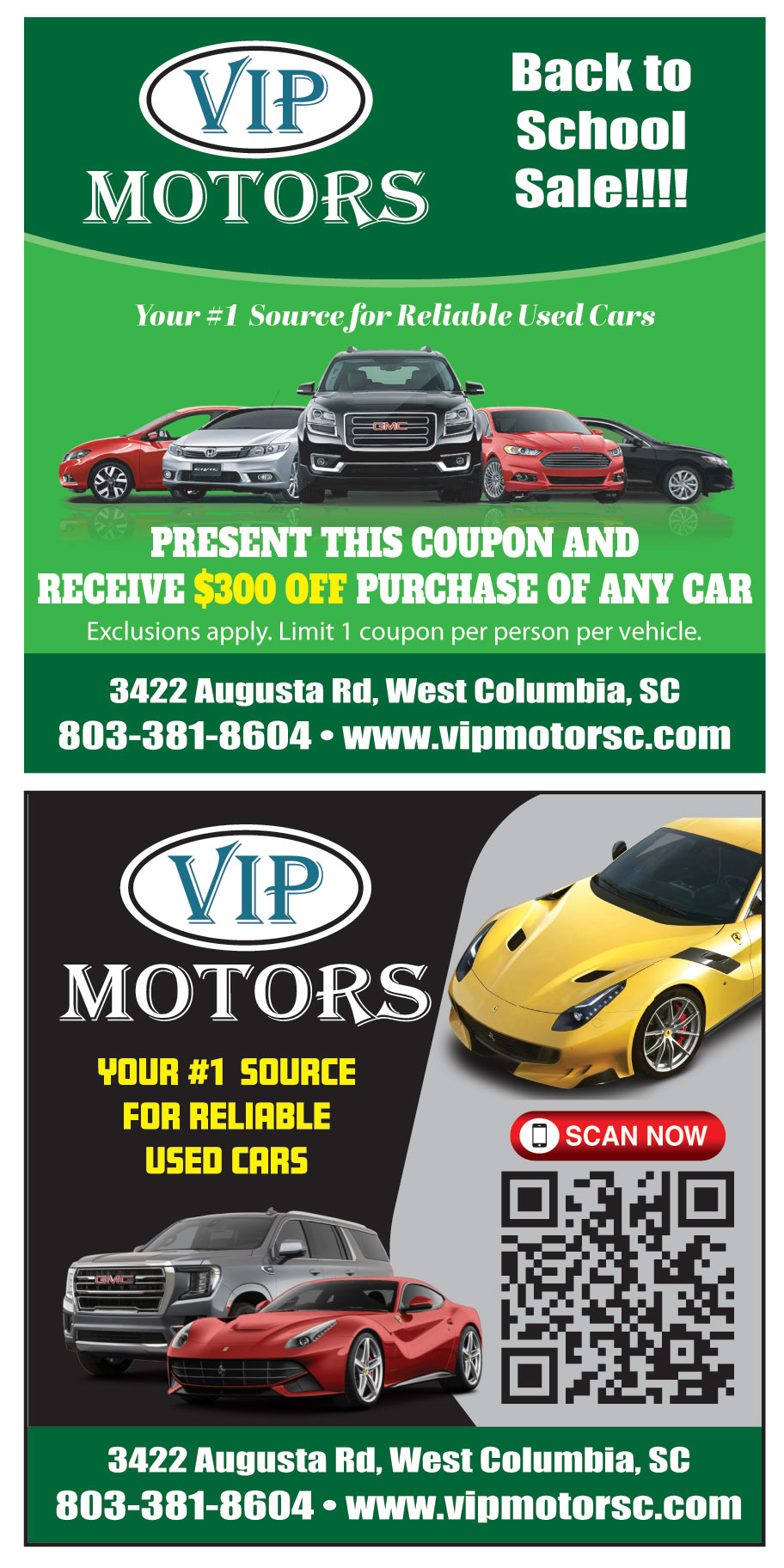 VIP MOTORS LLC