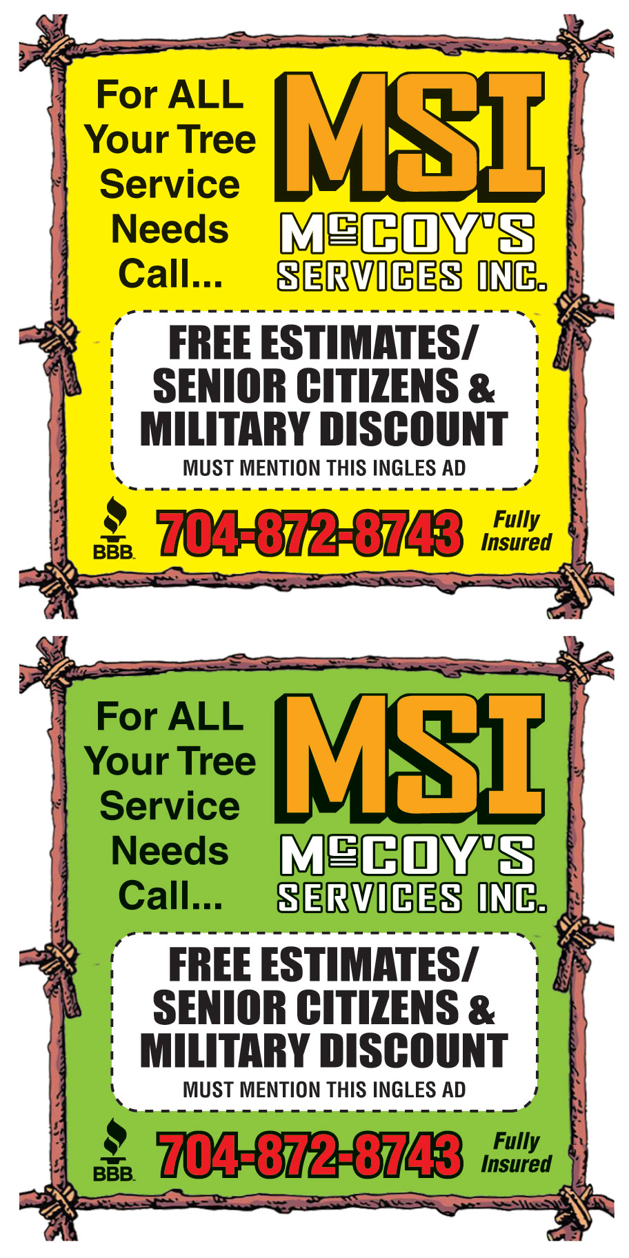 MCCOYS SERVICES INC