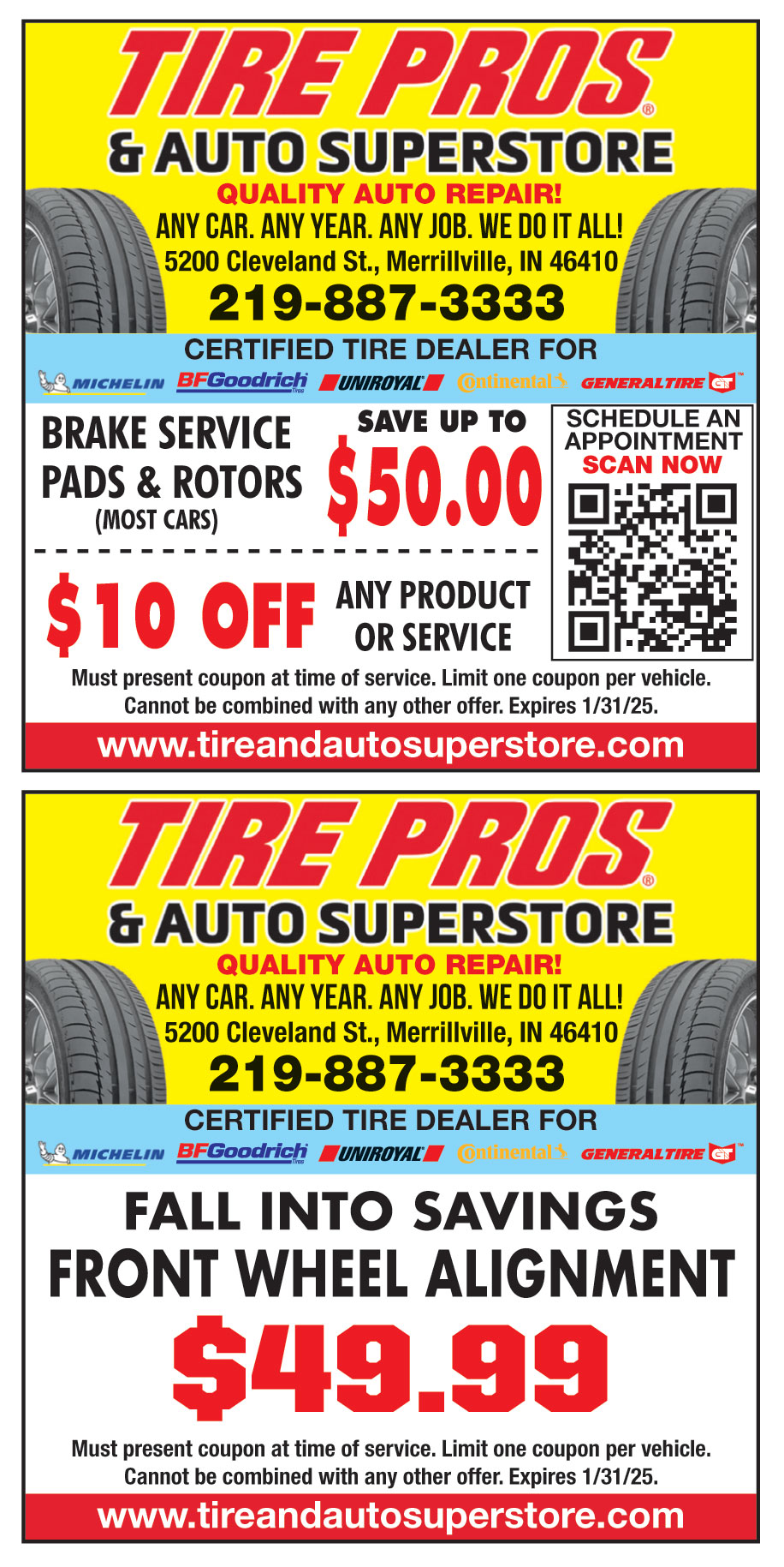 TIRE PROS AND AUTO SUPERS