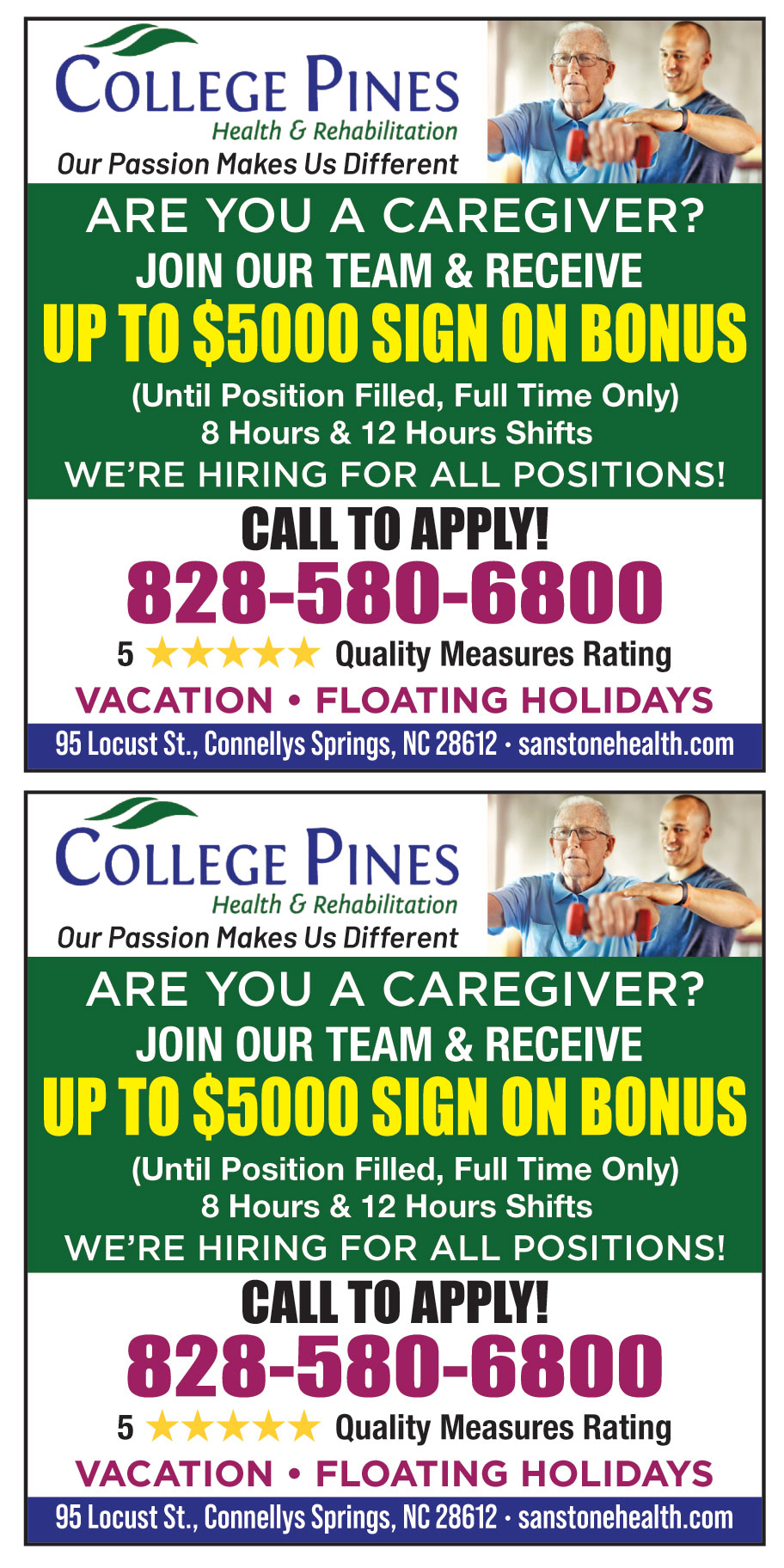 COLLEGE PINES HEALTH AND