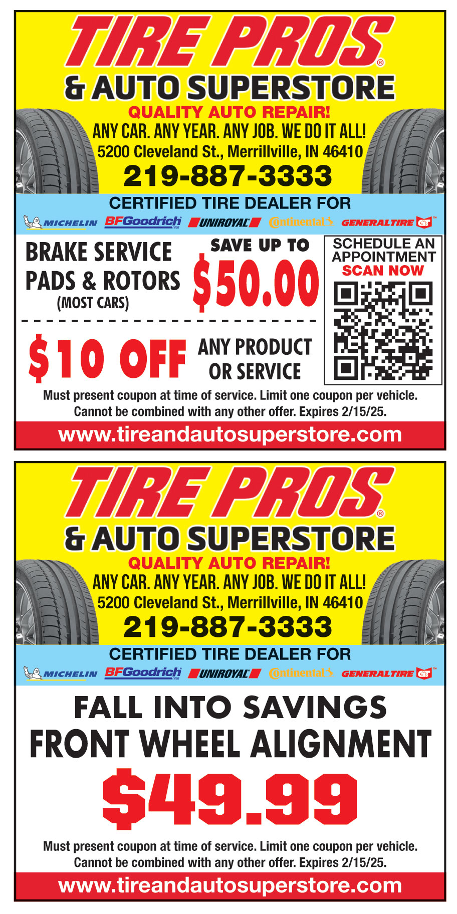 TIRE PROS AND AUTO SUPERS