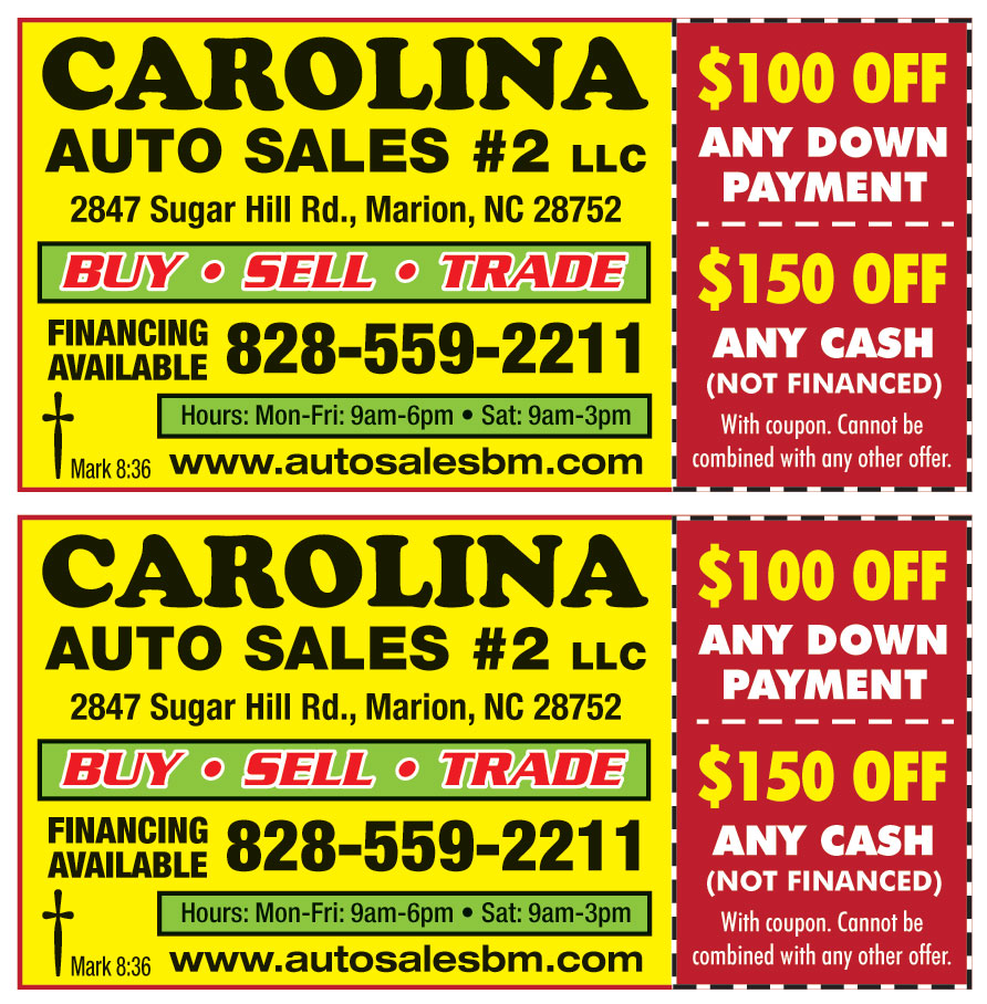 CAROLINA AUTO SALES 2 LLC