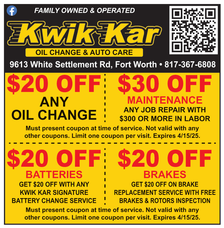 KWIK KAR OIL CHANGE AND A