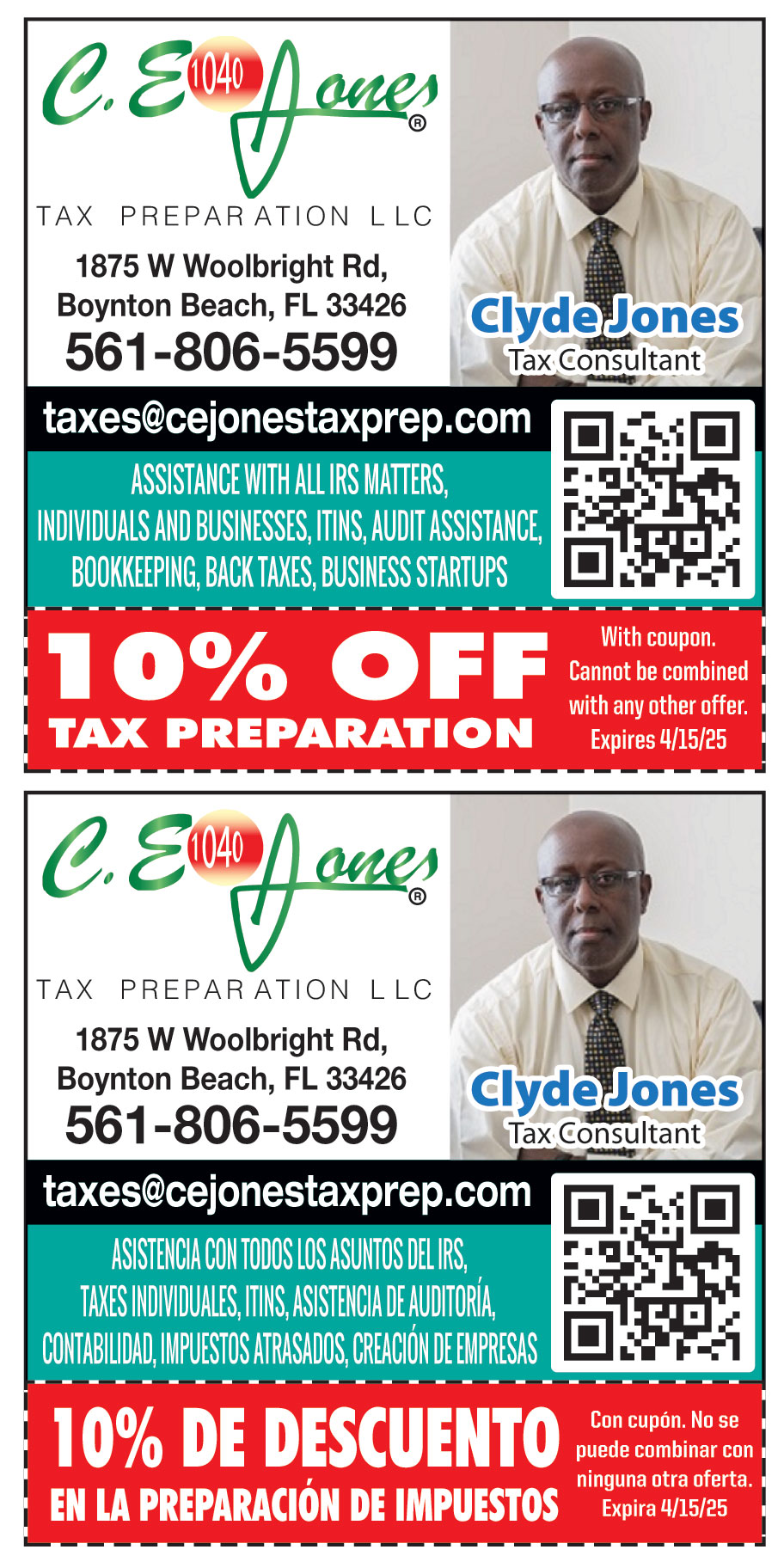 C E JONES TAX PREPARATION