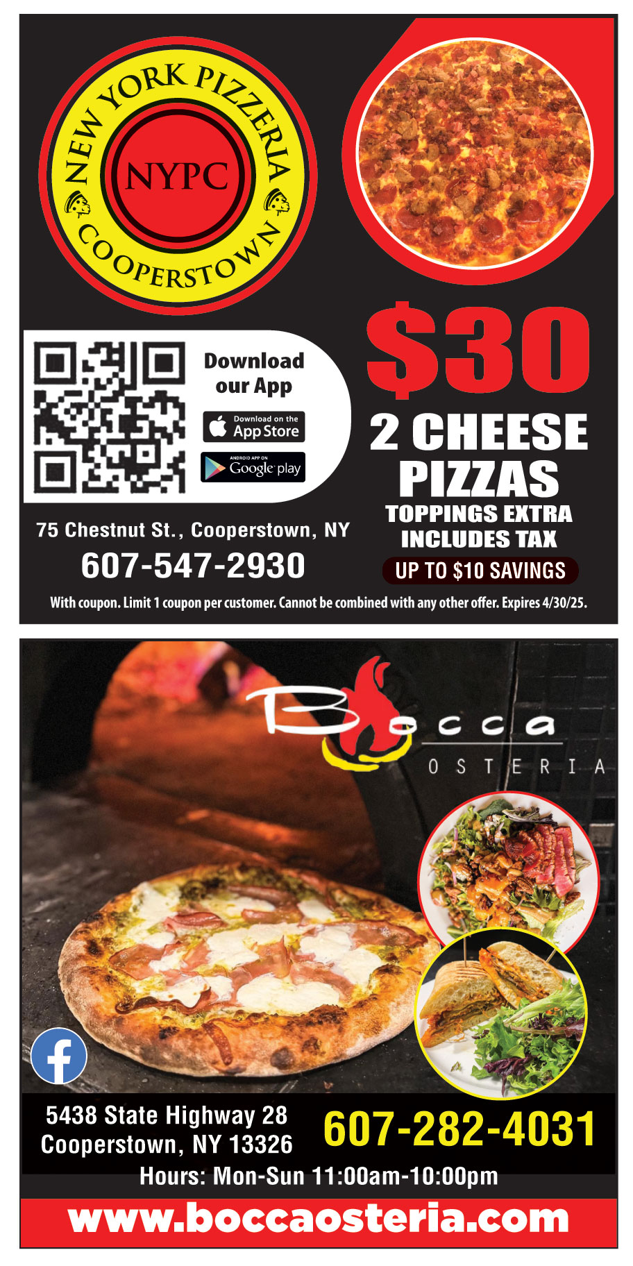 New york pizzeria coupons online