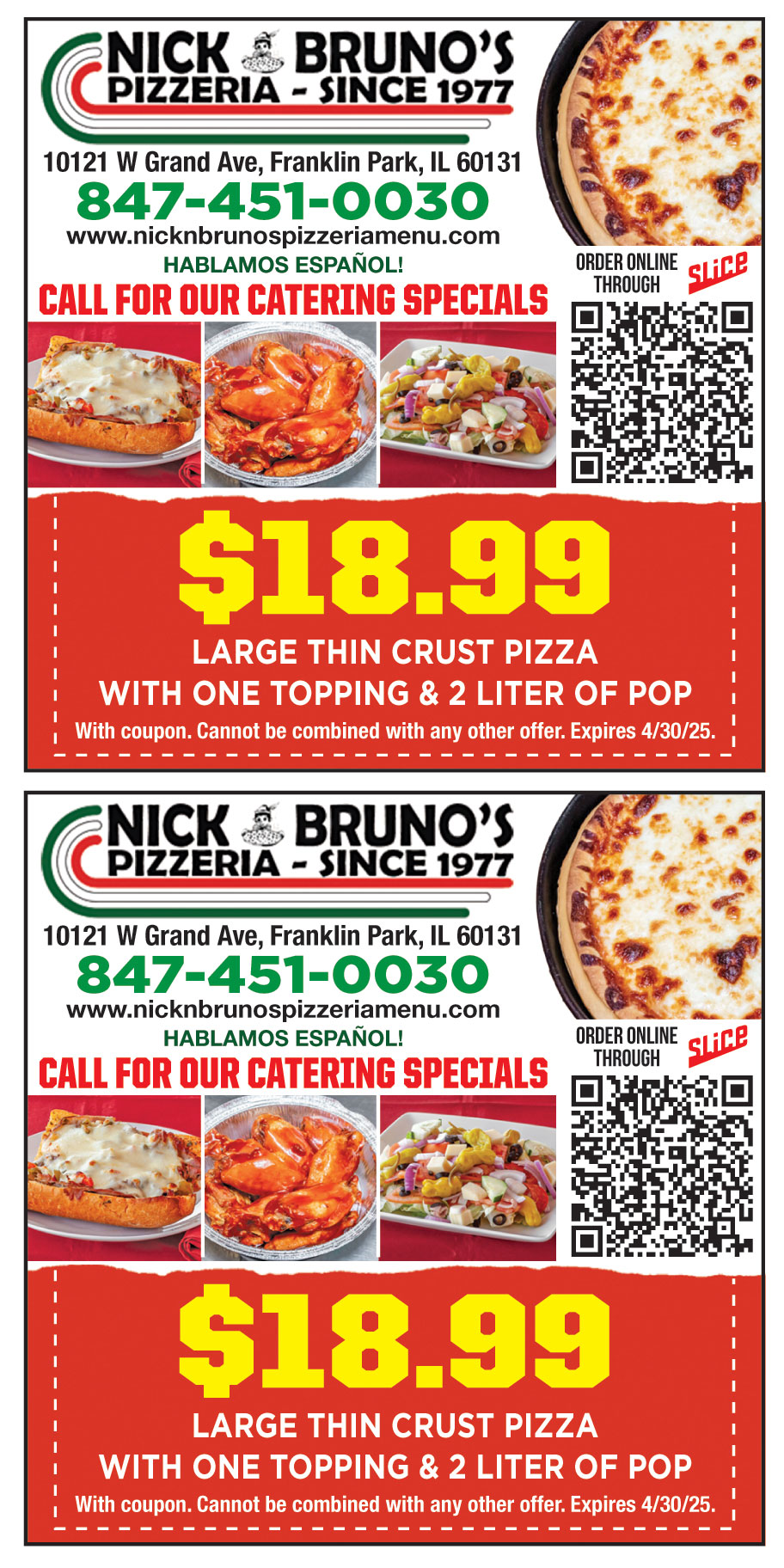 NICK AND BRUNOS PIZZERIA