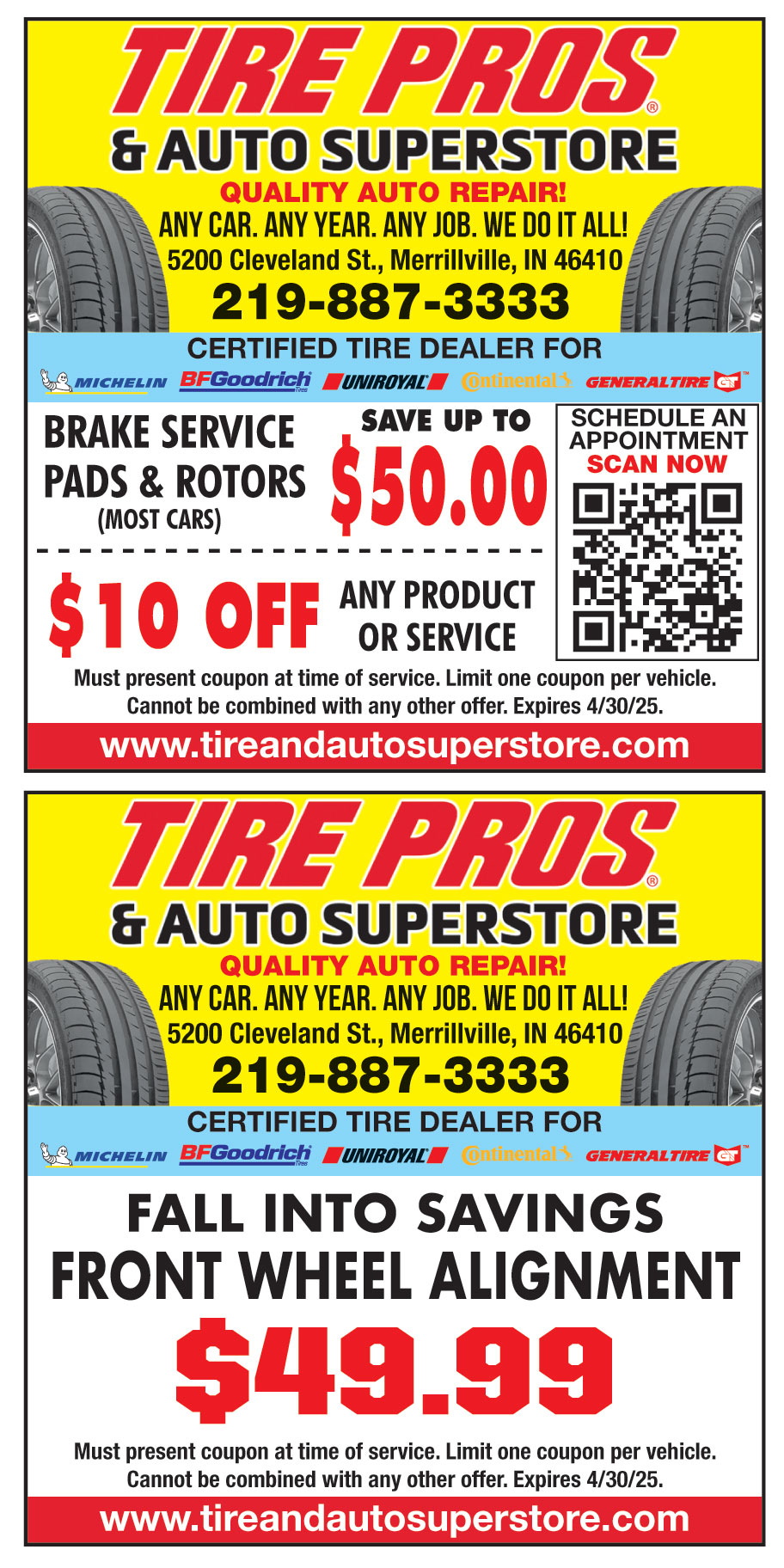 TIRE PROS AND AUTO SUPERS