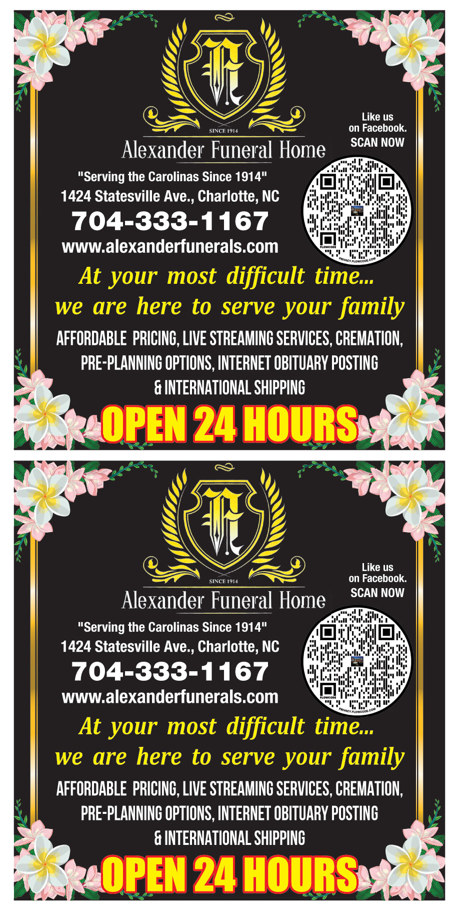 ALEXANDER FUNERAL HOME IN