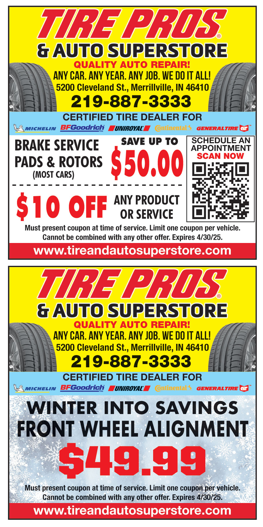 TIRE PROS AND AUTO SUPERS