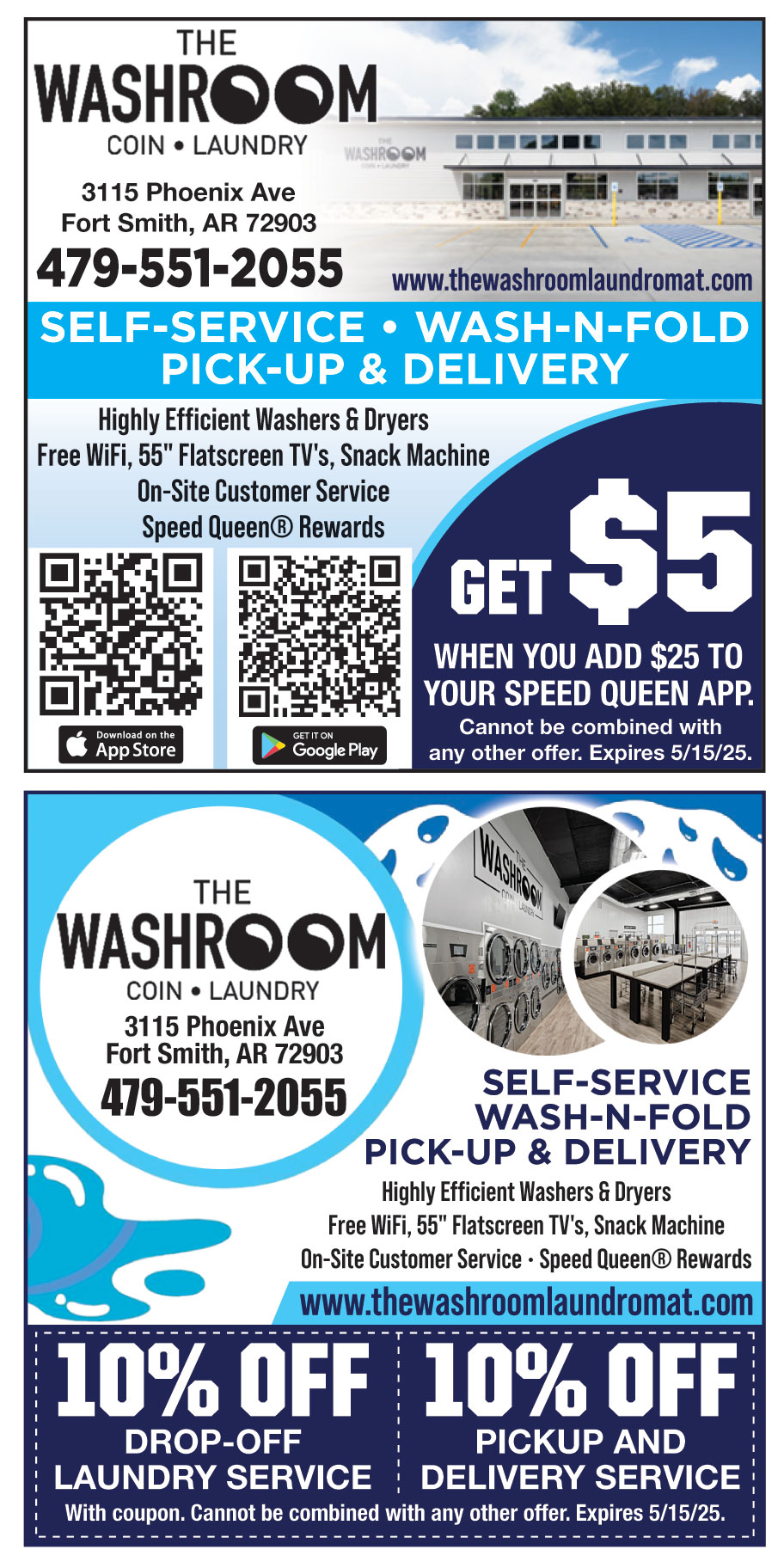 THE WASHROOM COIN LAUNDRY