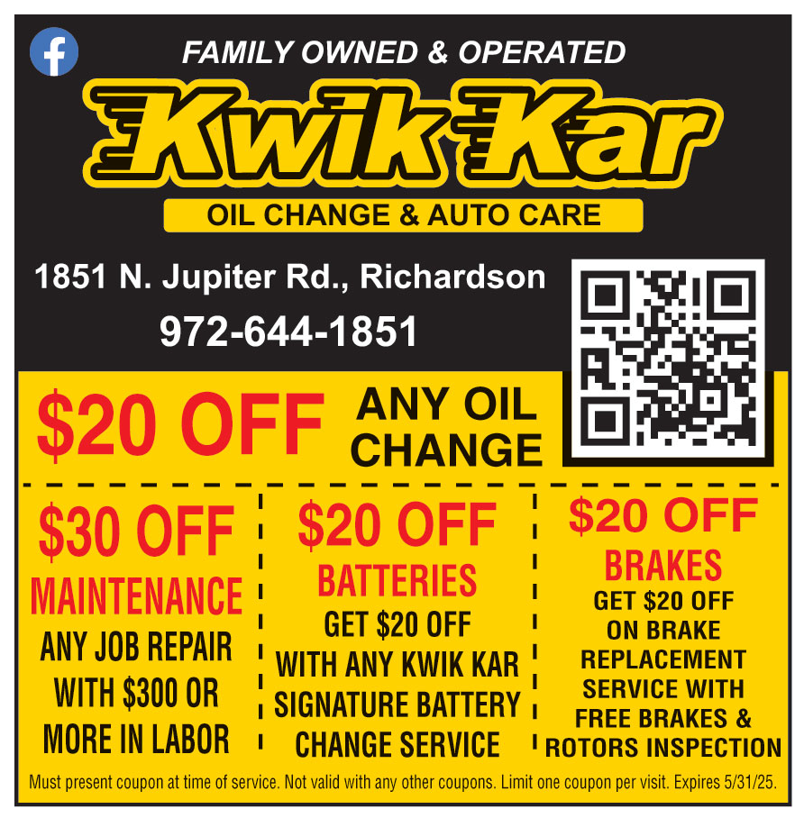 KWIK KAR OIL CHANGE AND A