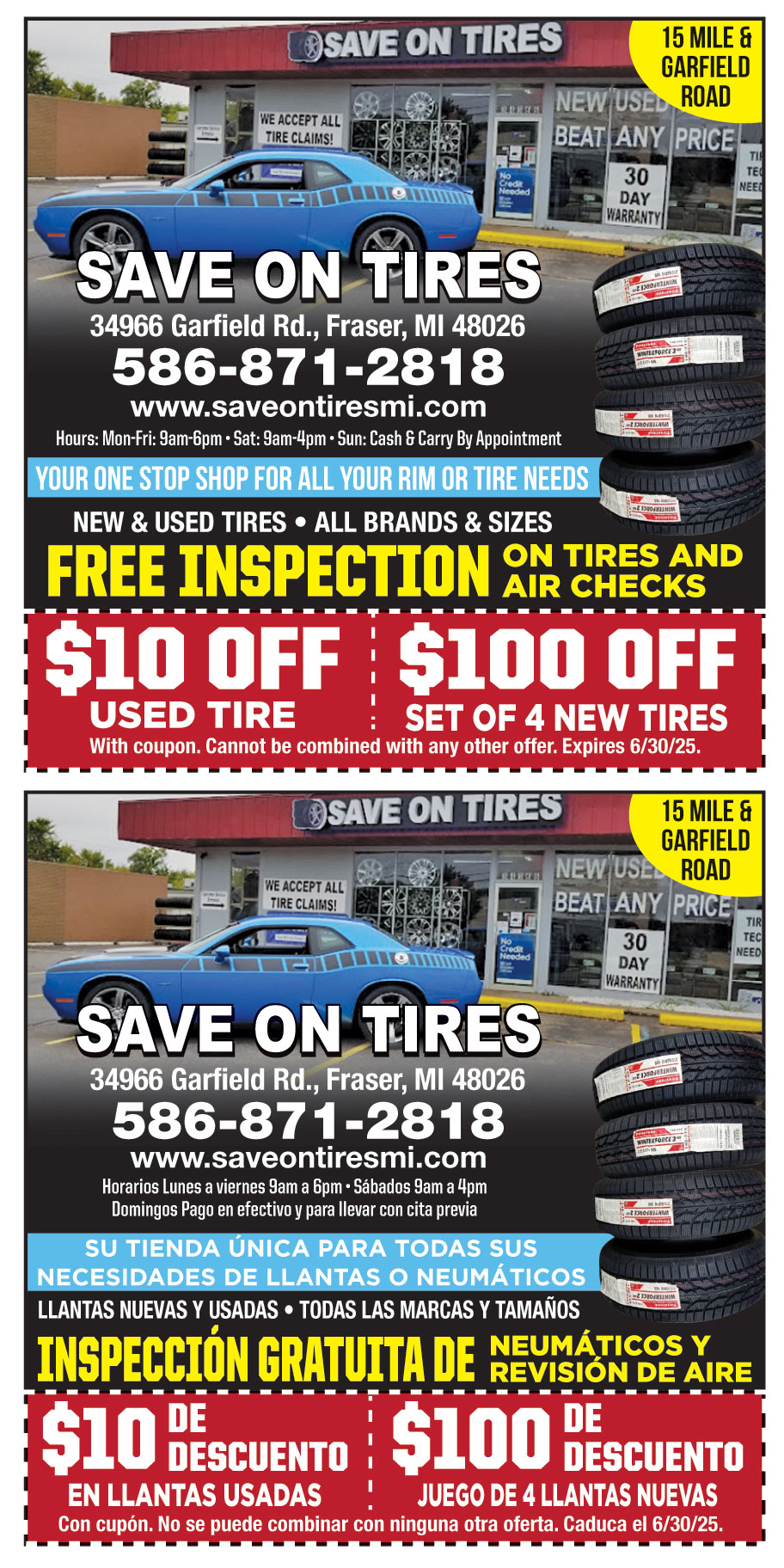 SAVE ON TIRES