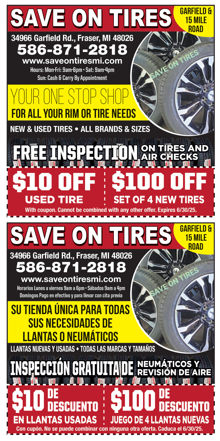 SAVE ON TIRES