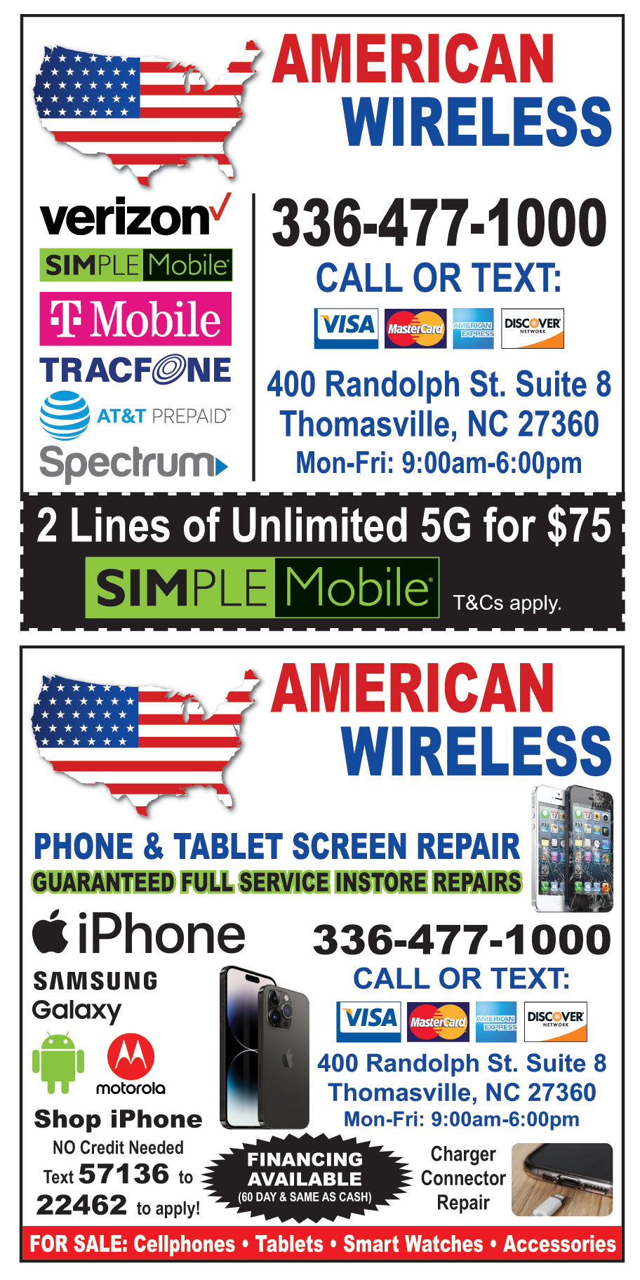 AMERICAN WIRELESS NC