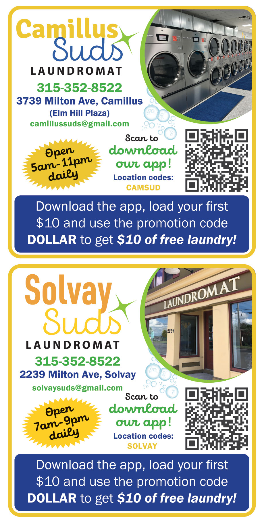 SOLVAY SUDS LAUNDROMAT