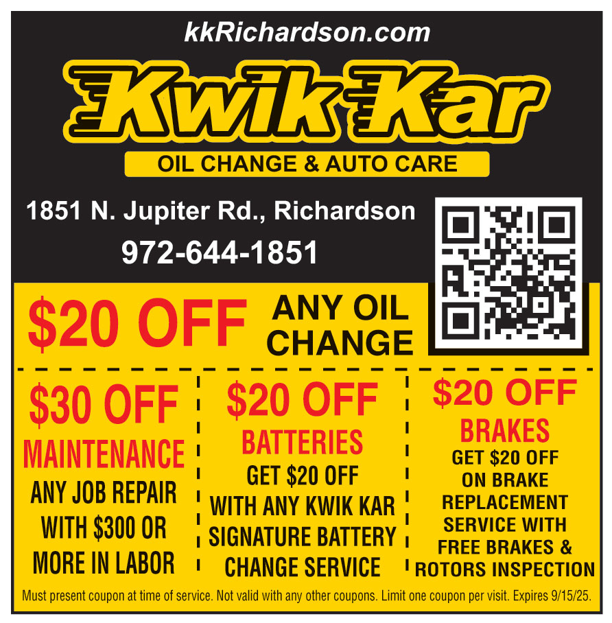 KWIK KAR OIL CHANGE AND A