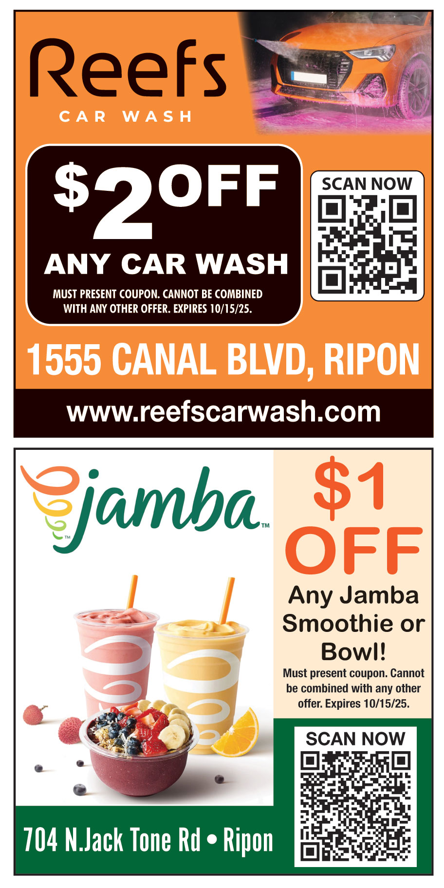 REEFS CAR WASH AND JAMBA