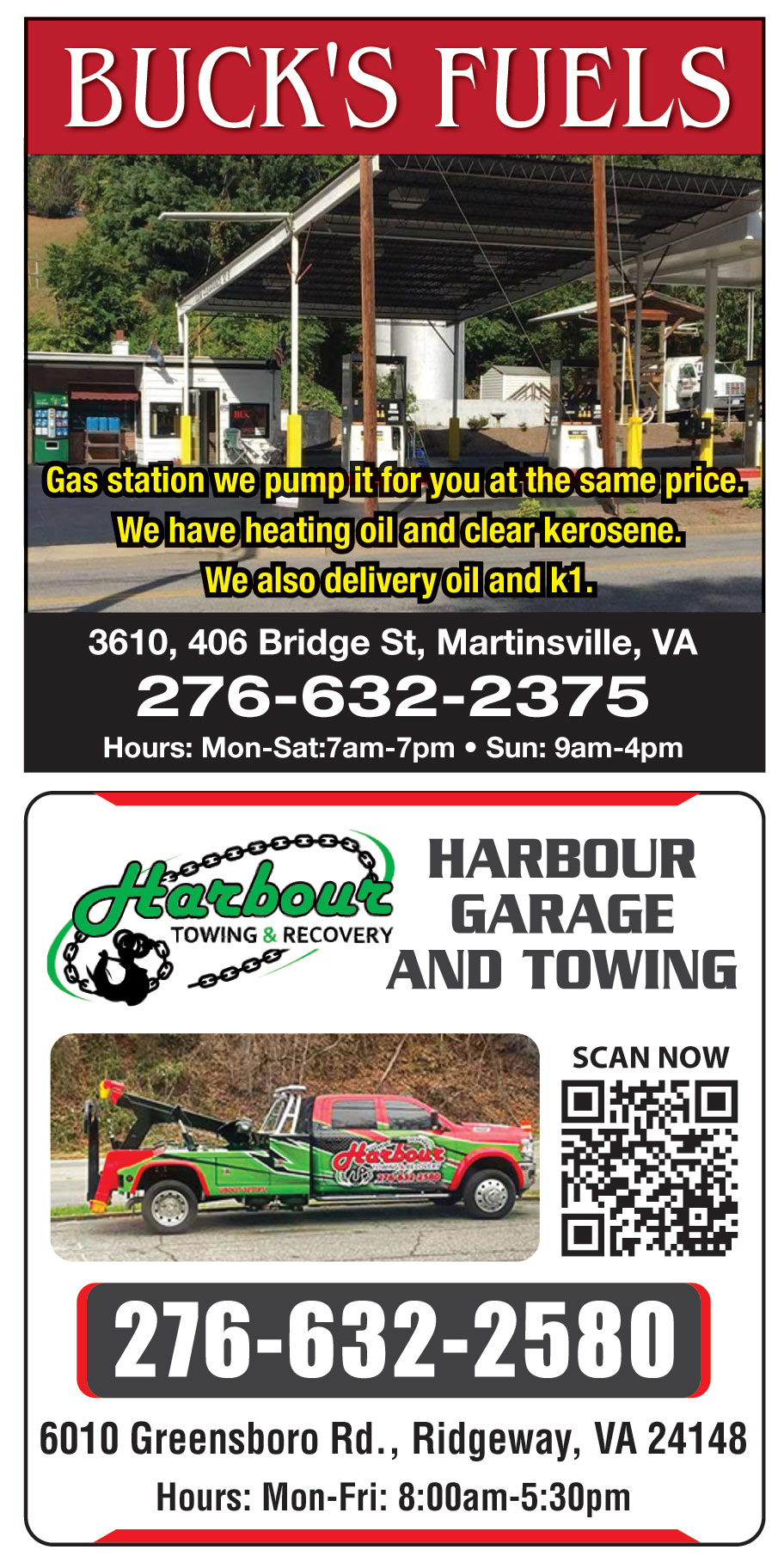 HARBOUR GARAGE AND TOWING