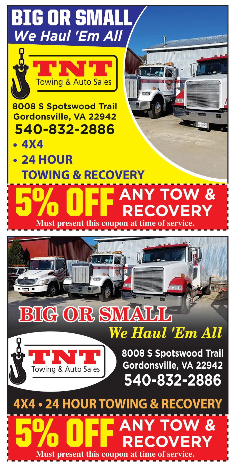 TNT AUTO SALES AND TOWING