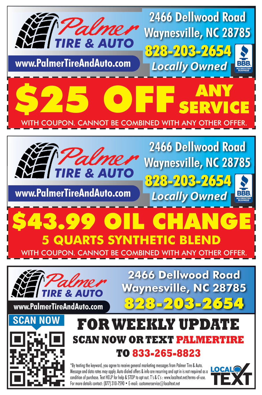 PALMER TIRE AND AUTO