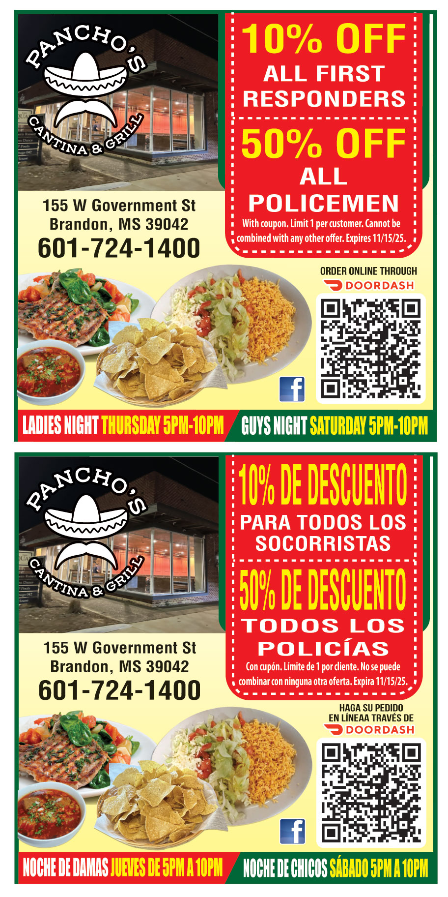 PANCHOS CANTINA AND GRILL