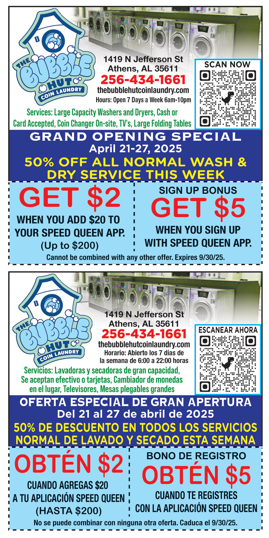 THE BUBBLE HUT COIN LAUND