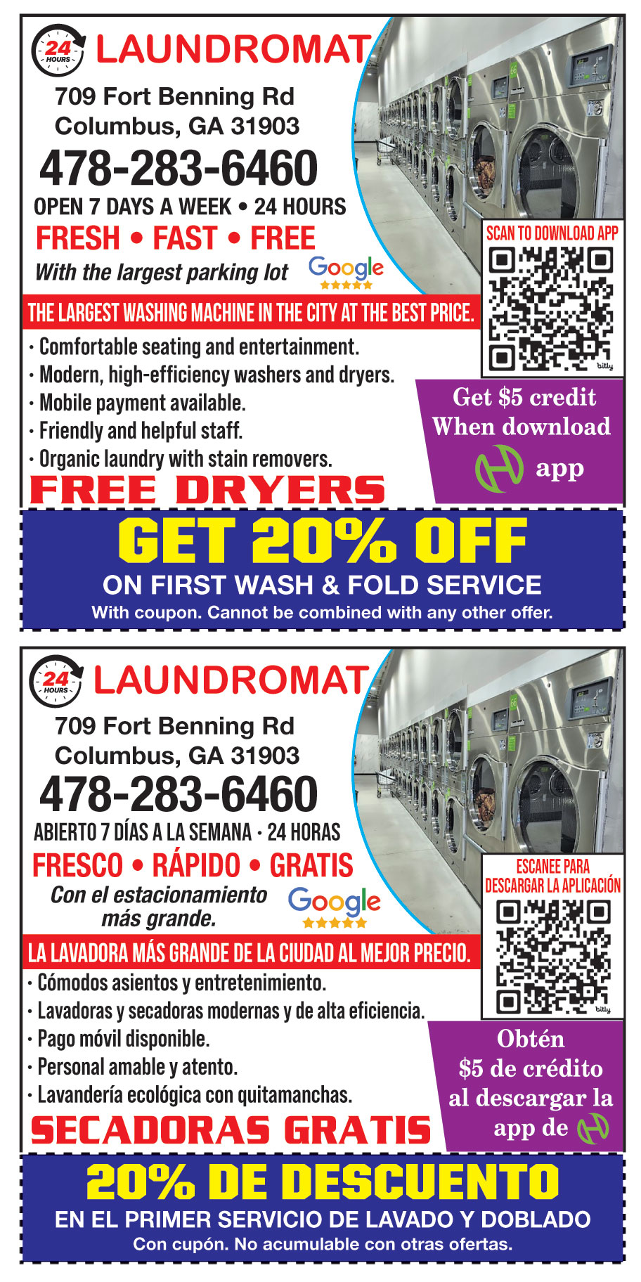24 HRS LAUNDROMAT
