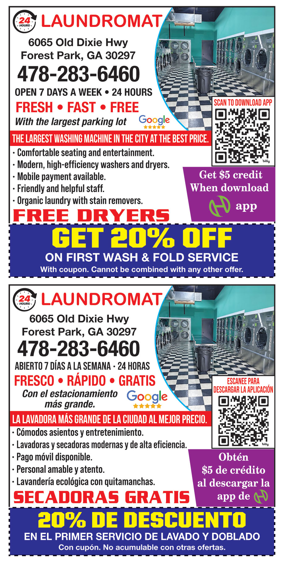 24 HRS LAUNDROMAT