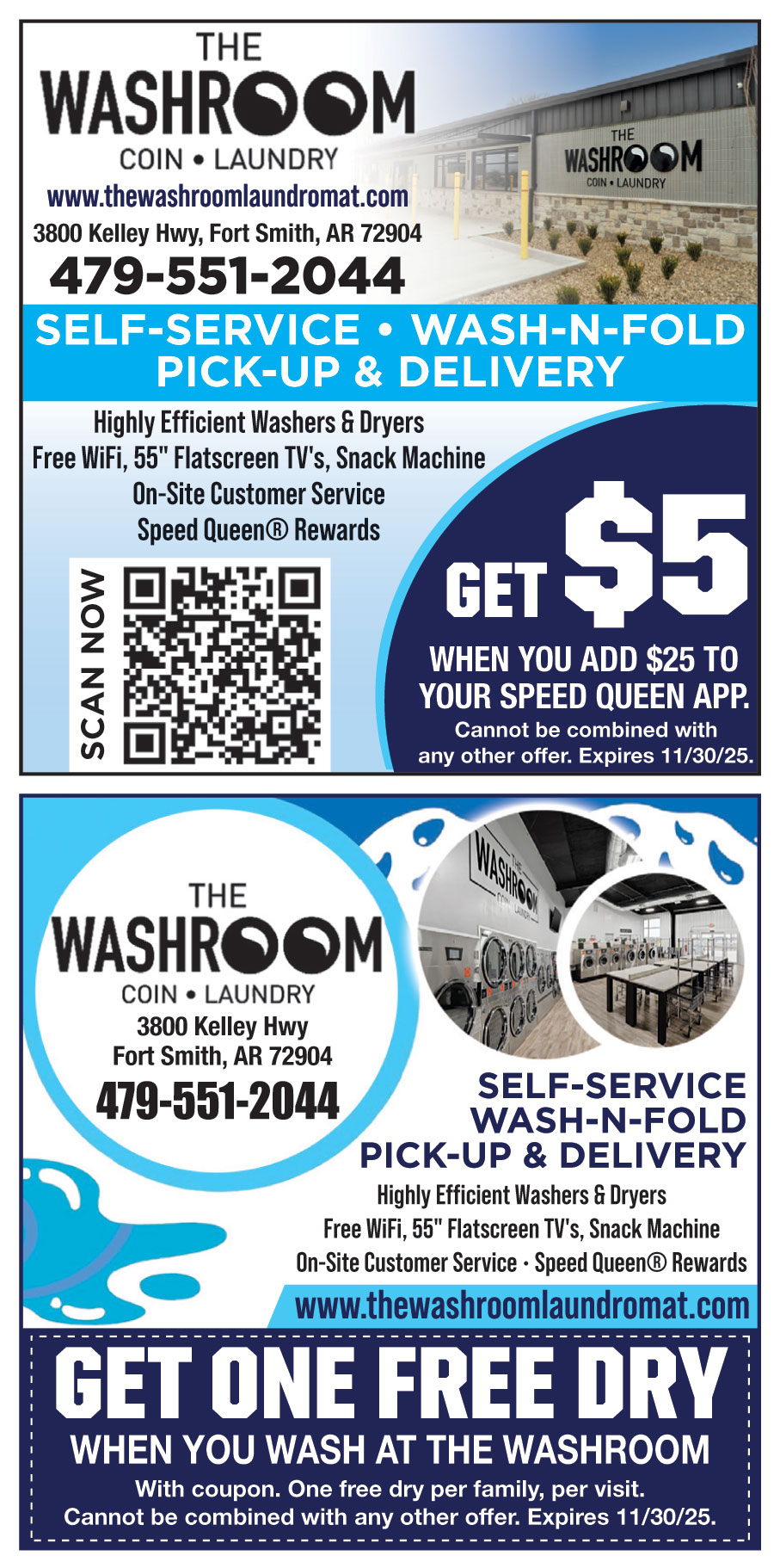 THE WASHROOM COIN LAUNDRY