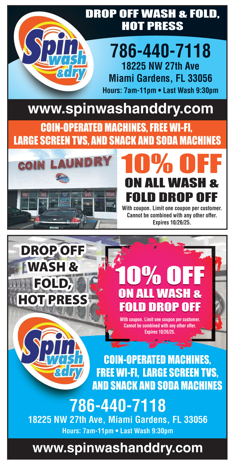 SPIN WASH AND DRY