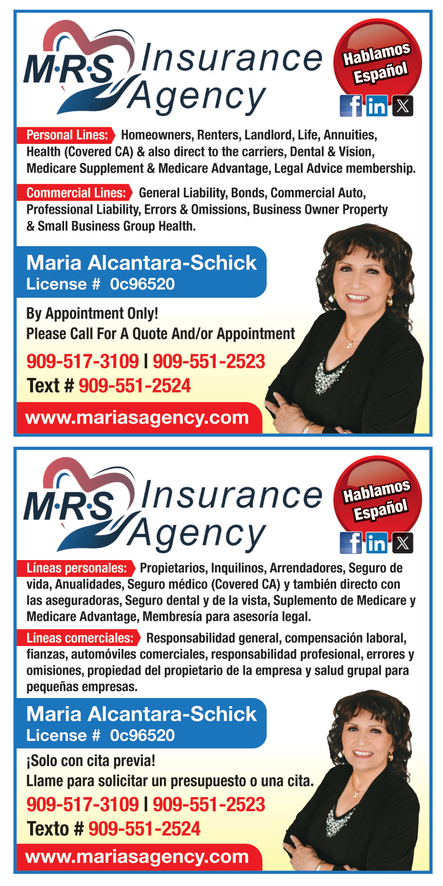 MARIA R SCHICK INSURANCE