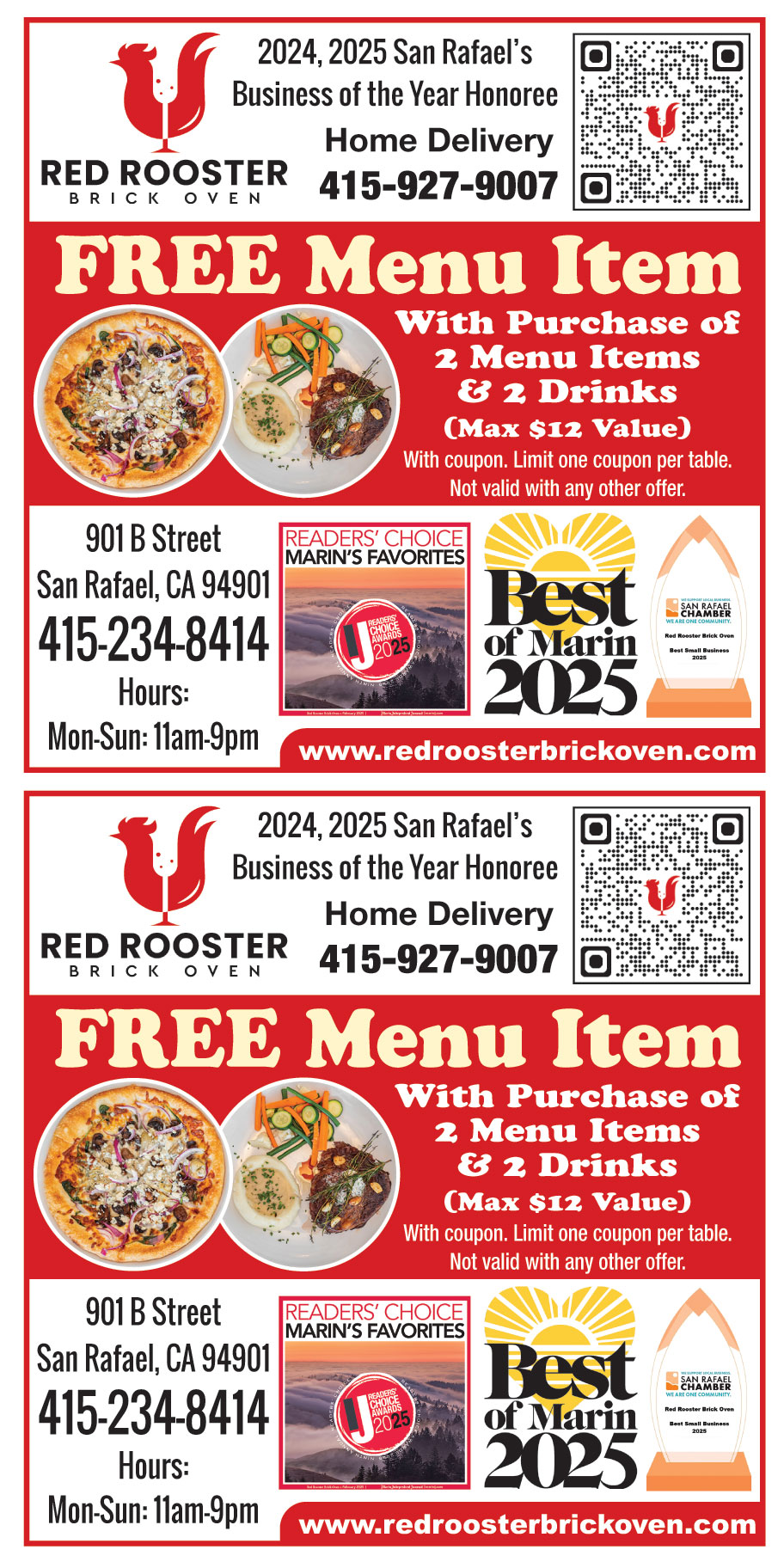RED ROOSTER BRICK OVEN
