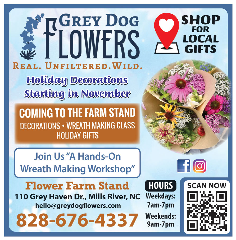 GREY DOG FLOWERS
