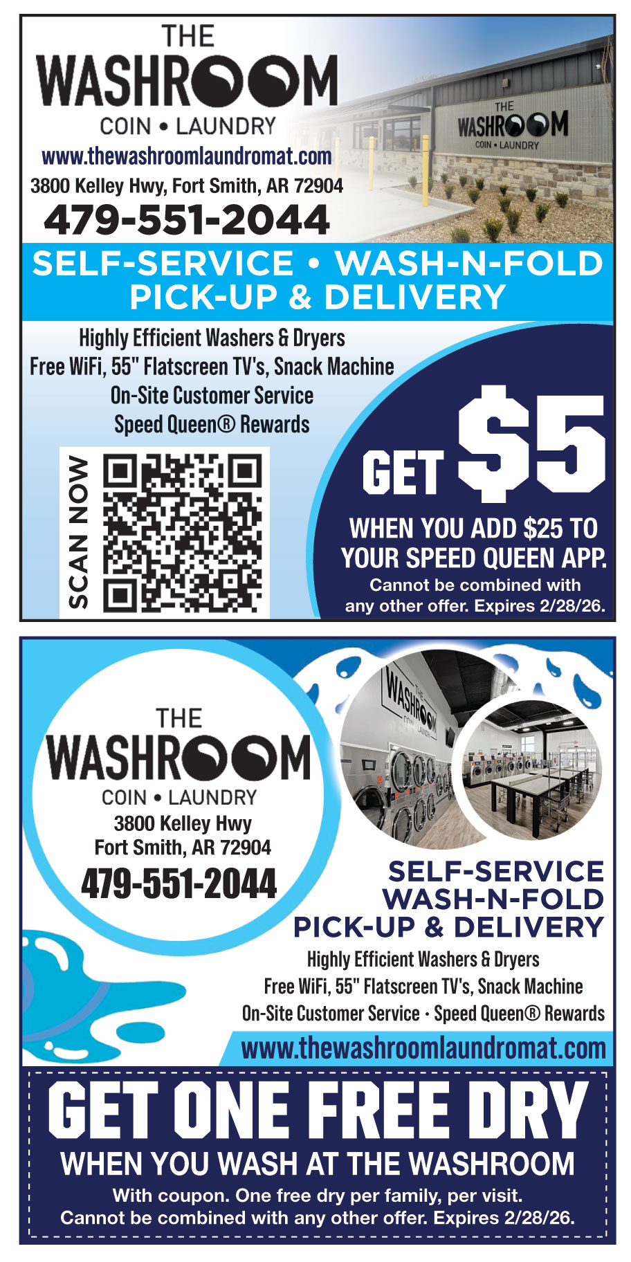 THE WASHROOM COIN LAUNDRY