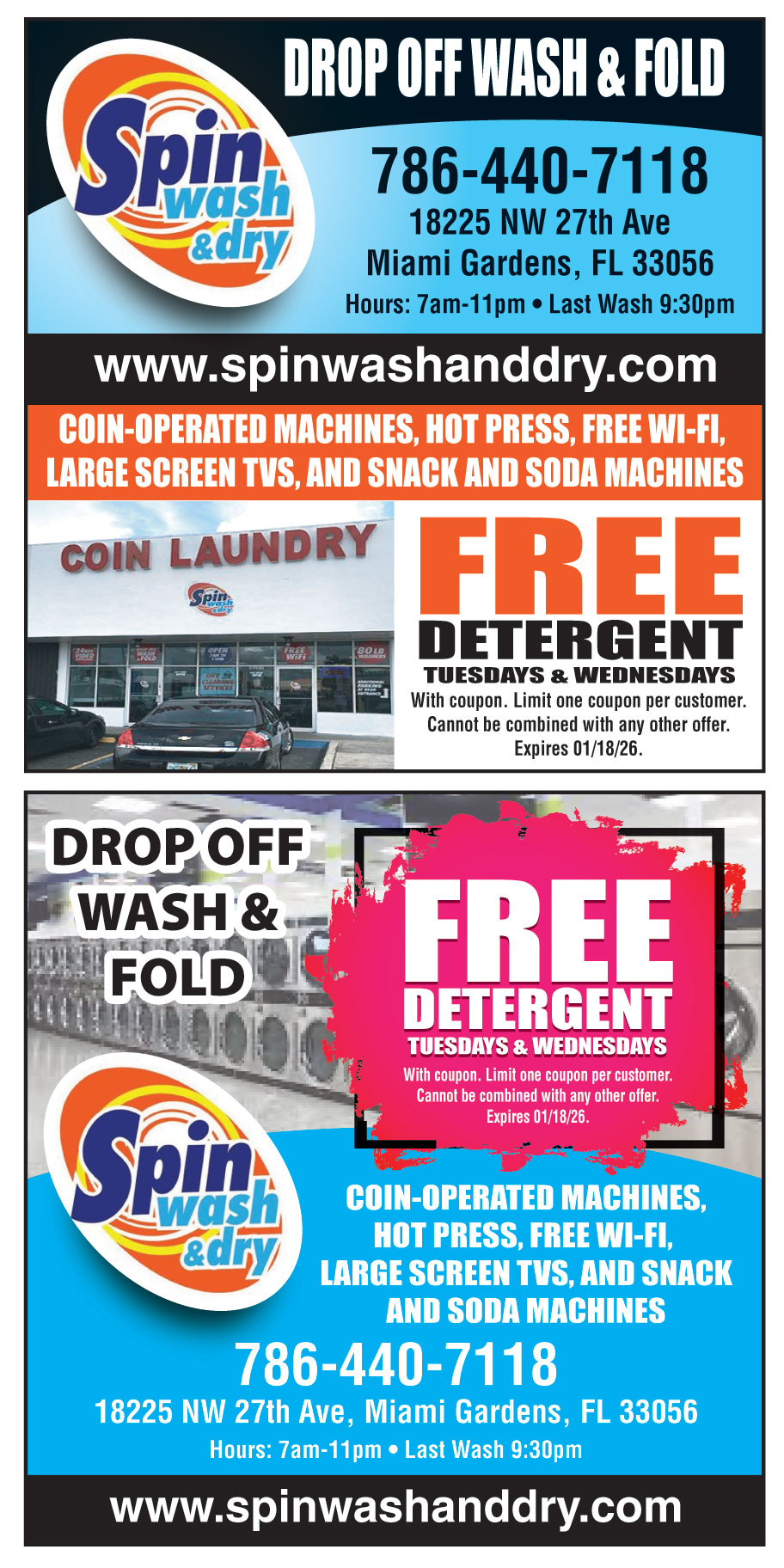 SPIN WASH AND DRY