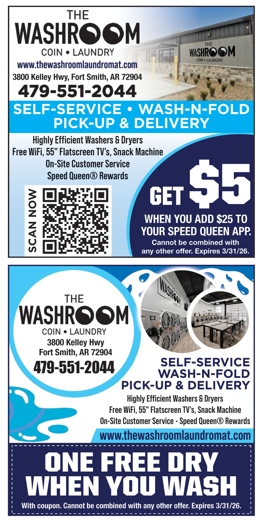 THE WASHROOM COIN LAUNDRY