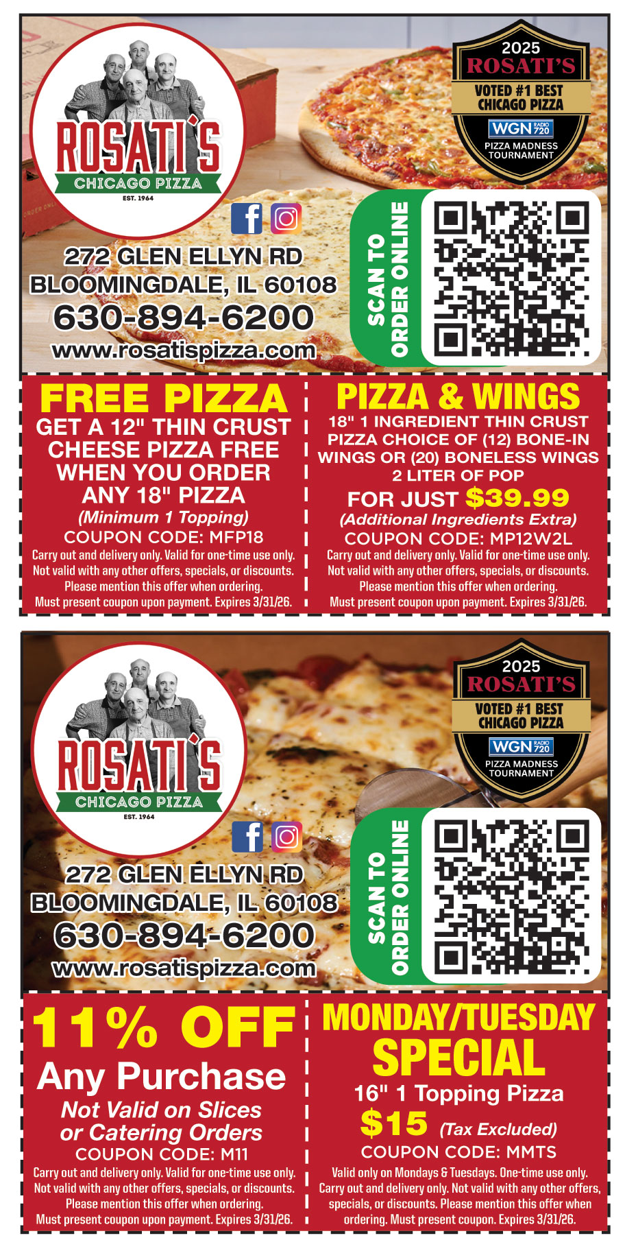 ROSATIS CHICAGO PIZZA