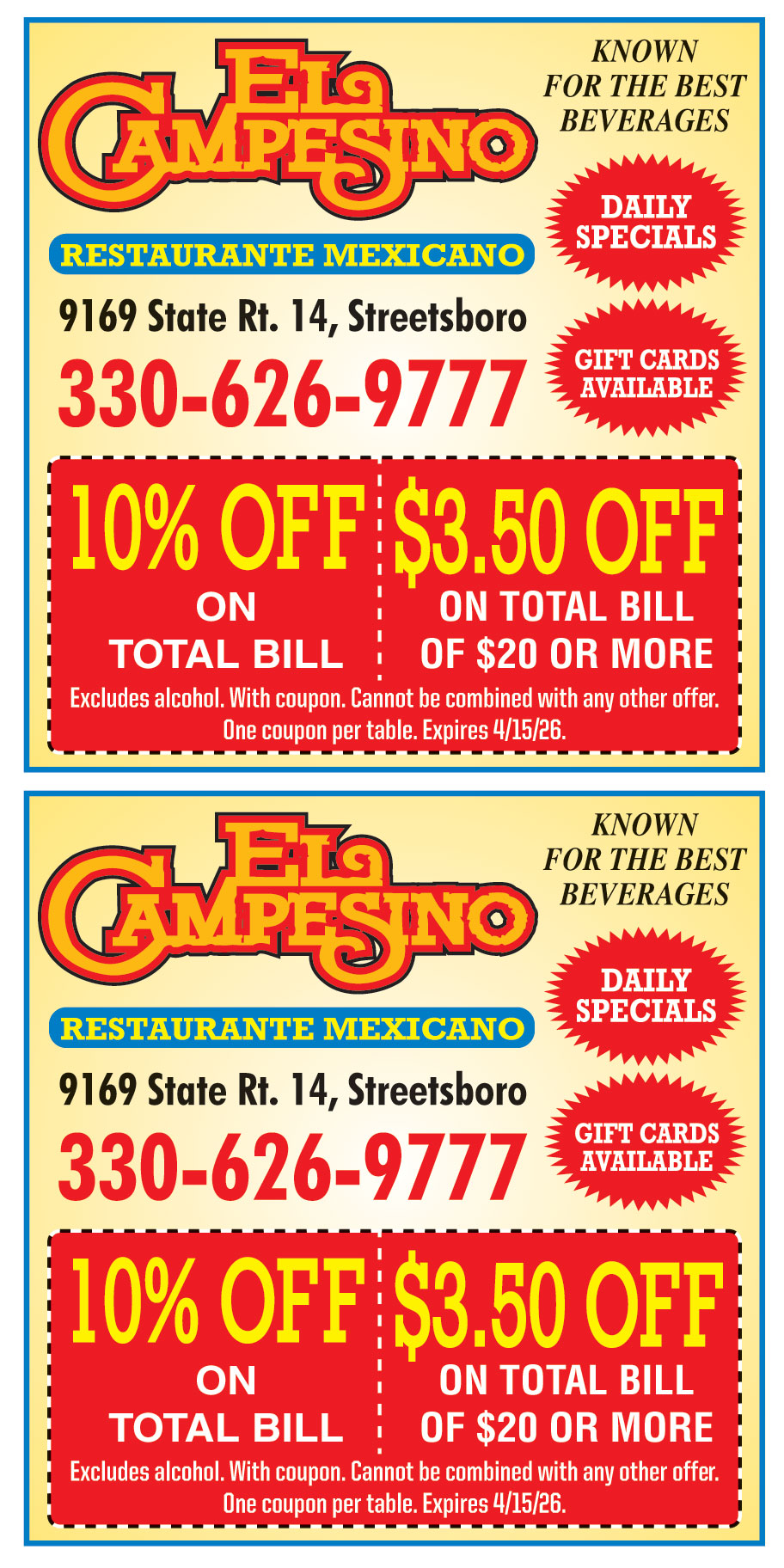 EL CAMPESINO OF STREETSBO