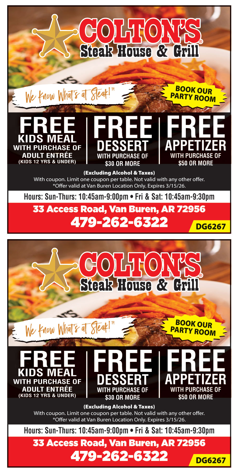 COLTONS STEAK HOUSE AND G