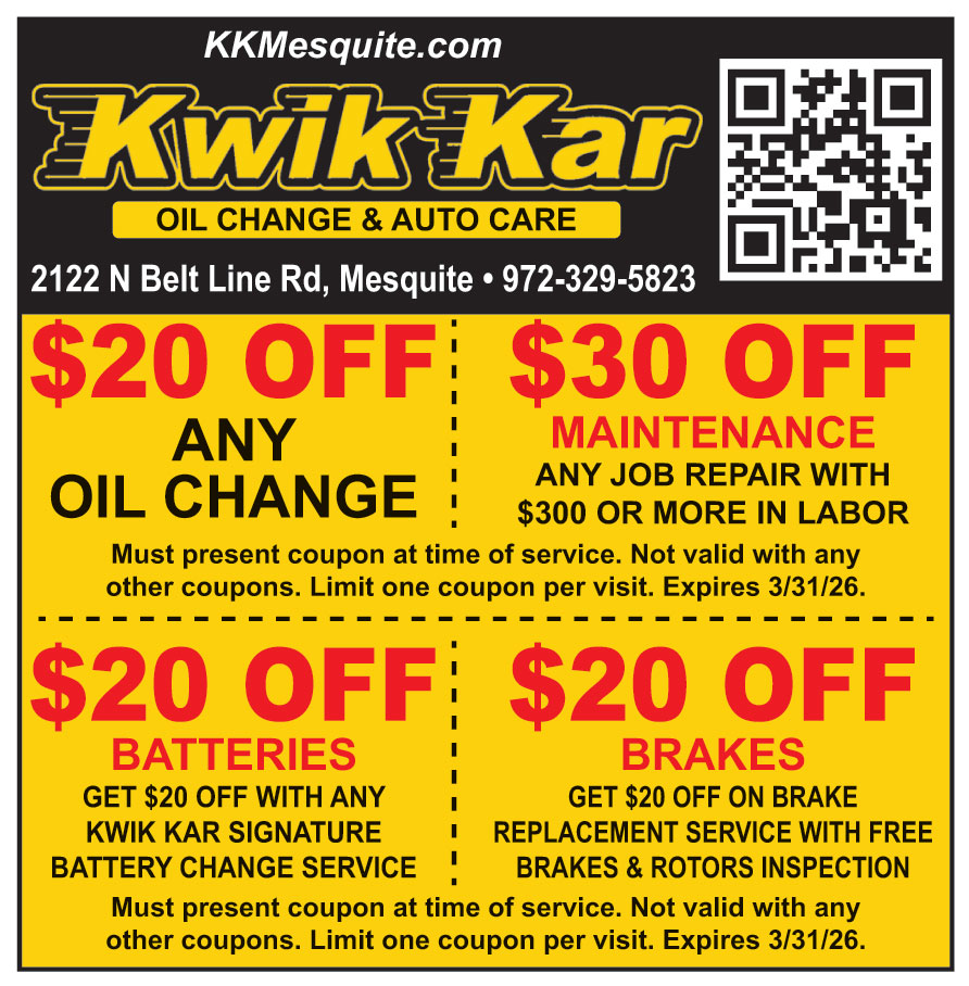 KWIK KAR OIL CHANGE AND A