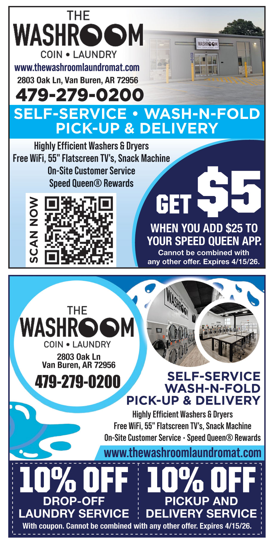 THE WASHROOM COIN LAUNDRY