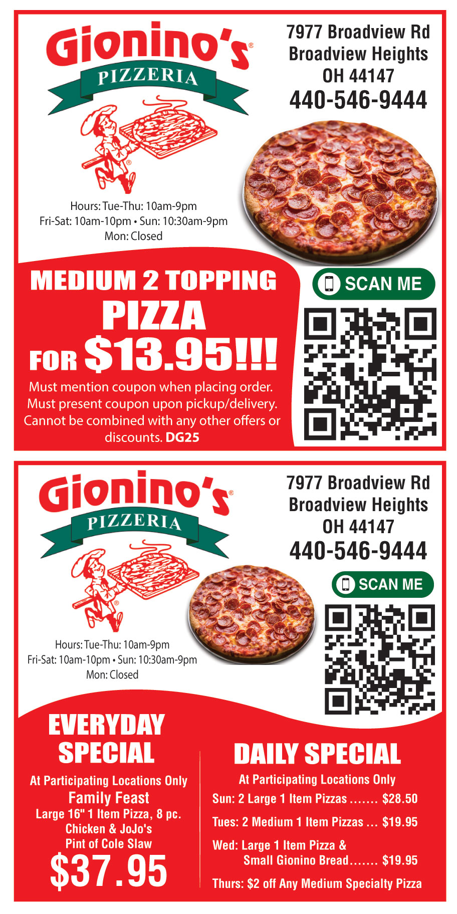 GIONINOS PIZZERIA