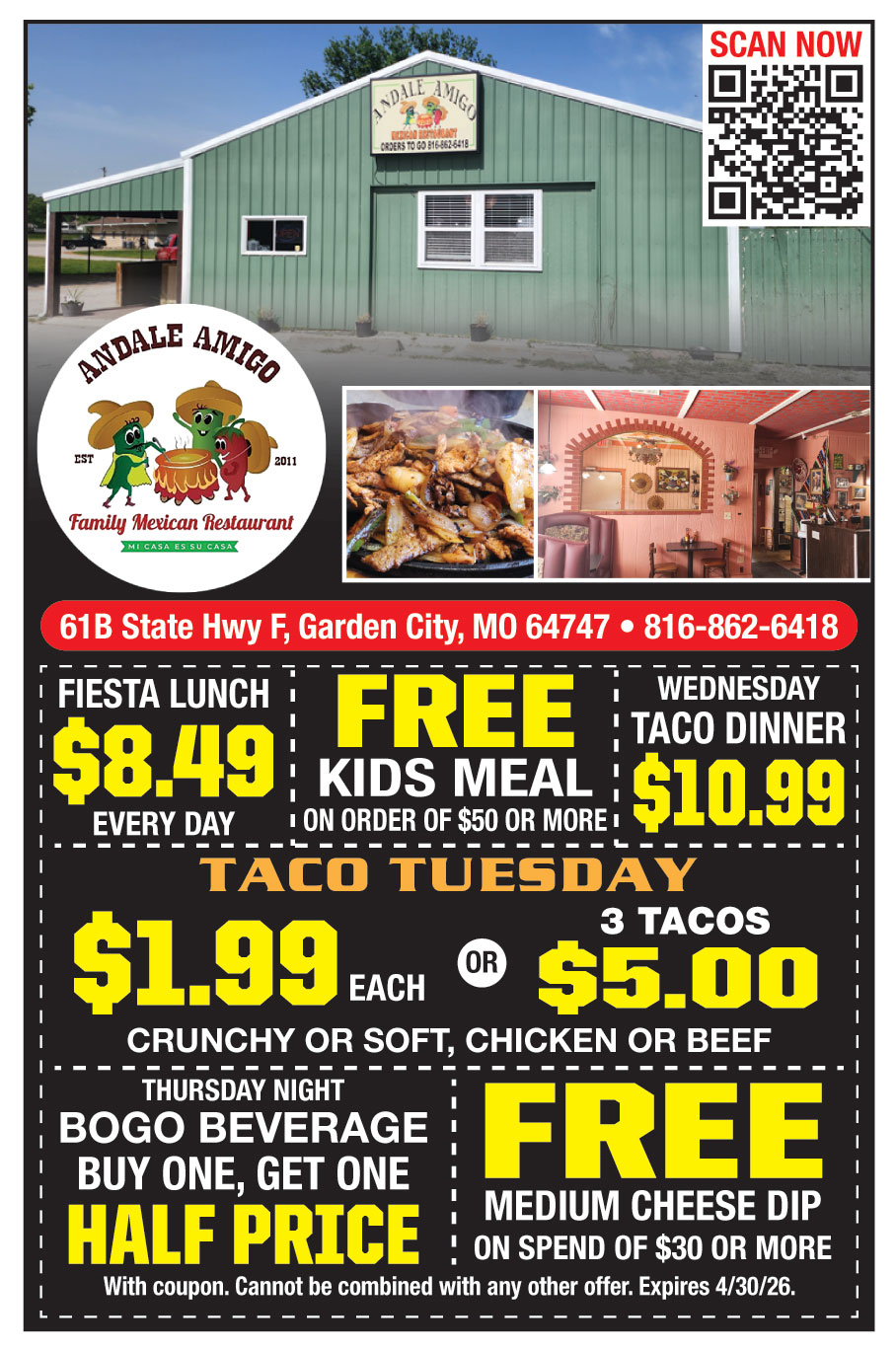 ANDALE AMIGO MEXICAN REST