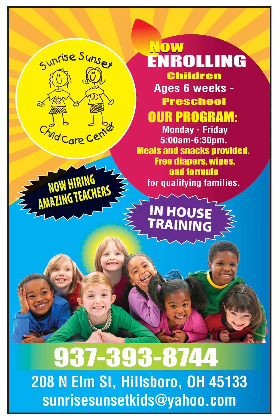 SUNRISE SUNSET CHILD CARE