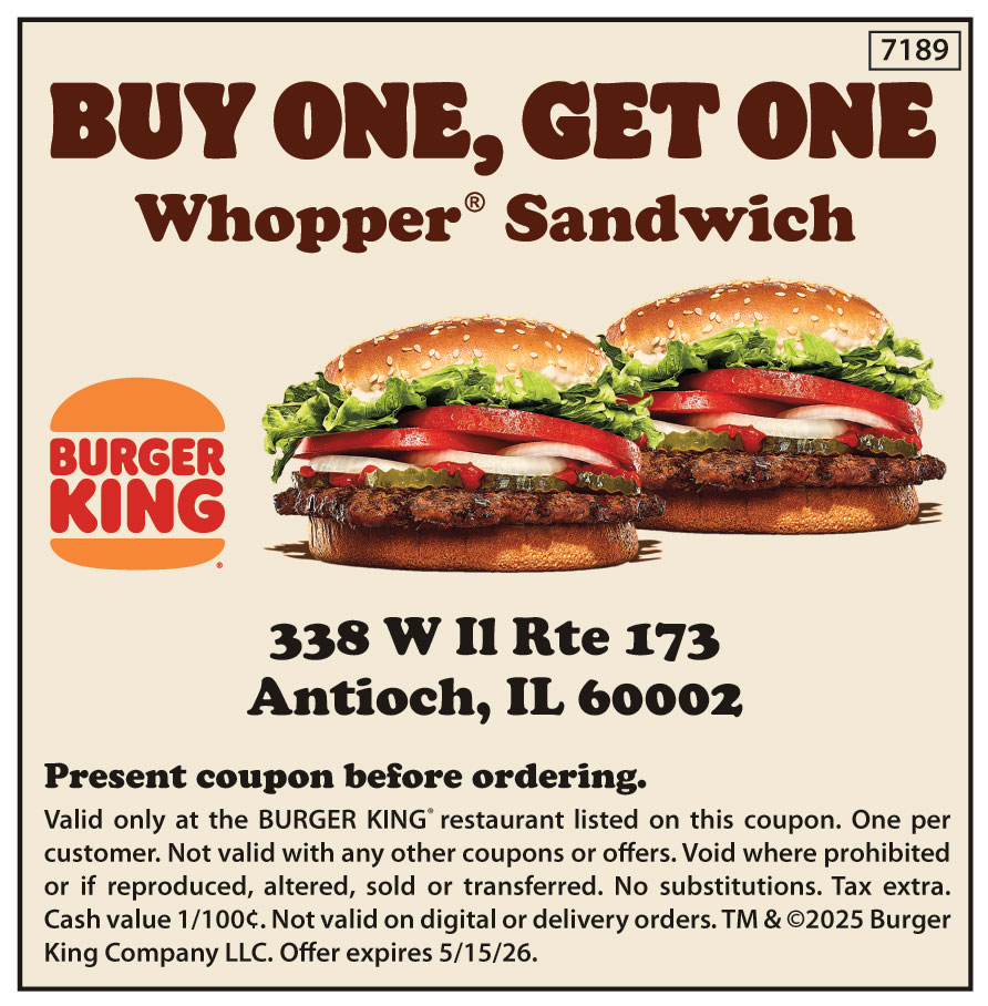 BUY ONE, GET ONE WHOPPER SANDWICH