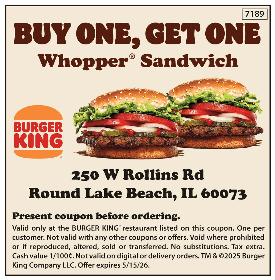 BUY ONE, GET ONE WHOPPER SANDWICH